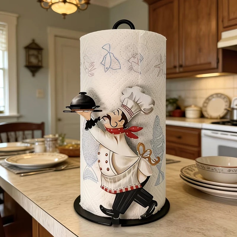 Kitchen Baking Paper Holder - Tissue Holder with Tray, Freestanding Paper