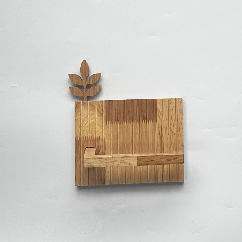 Wooden Wall hanging Paper Towe - Kitchen Baking Paper Holder ulasan dan harga
