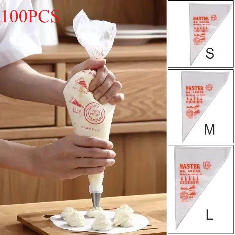 100pcs Disposable Pastry Bags  - Baking Kitchen Design ulasan dan harga