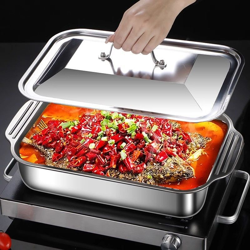 Stainless Steel Deep Baking Pa - Kitchen Bakery ulasan dan harga