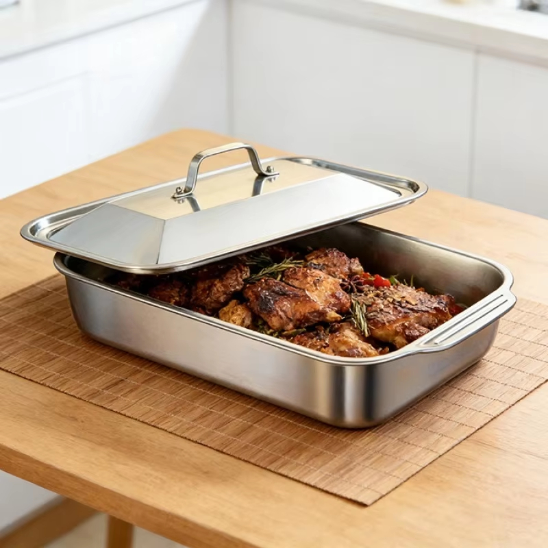 Stainless Steel Deep Baking Pa - Kitchen Bakery ulasan dan harga