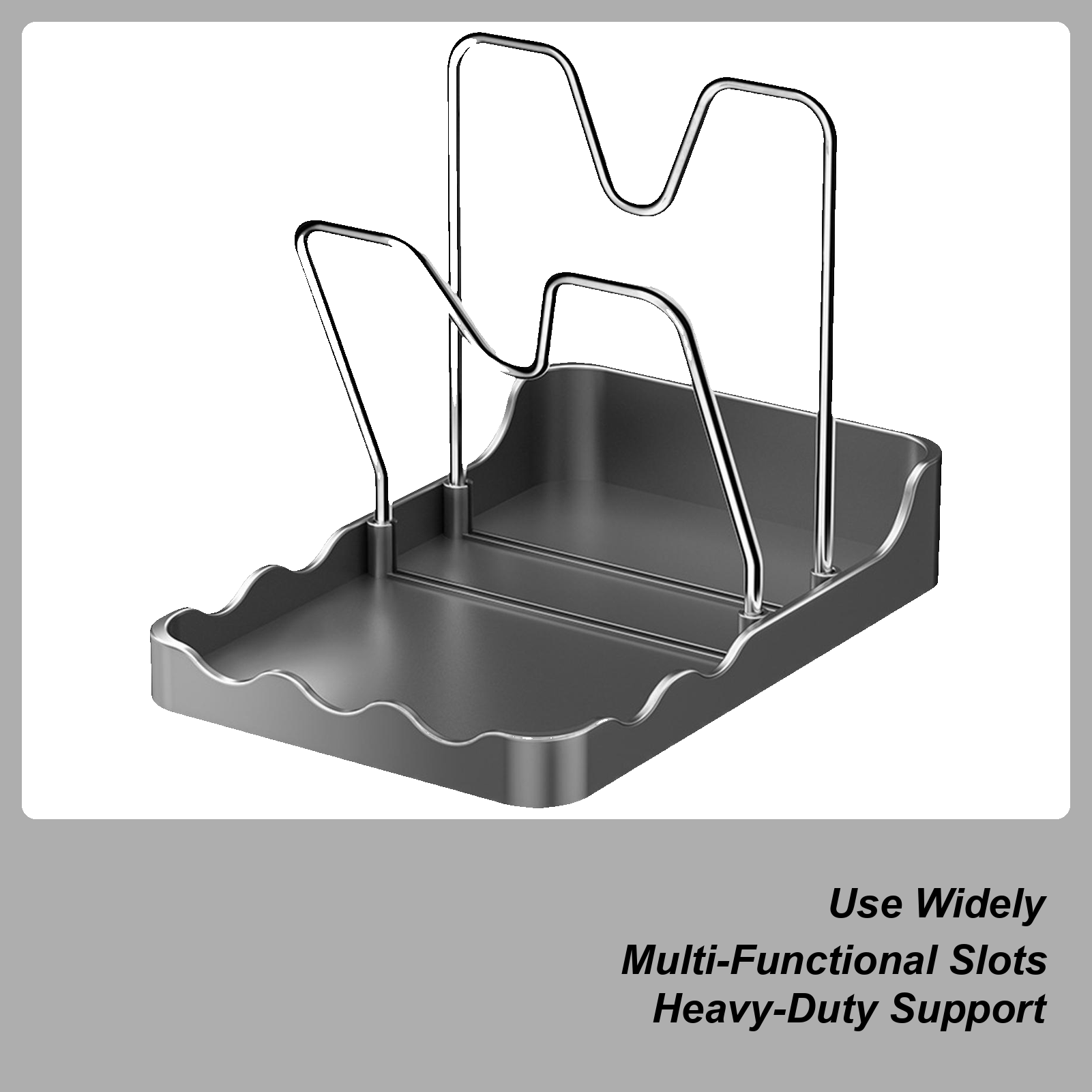 Pot Lid Rack Vertical Spoon Dr - Kitchen Baking Pantry ulasan dan harga