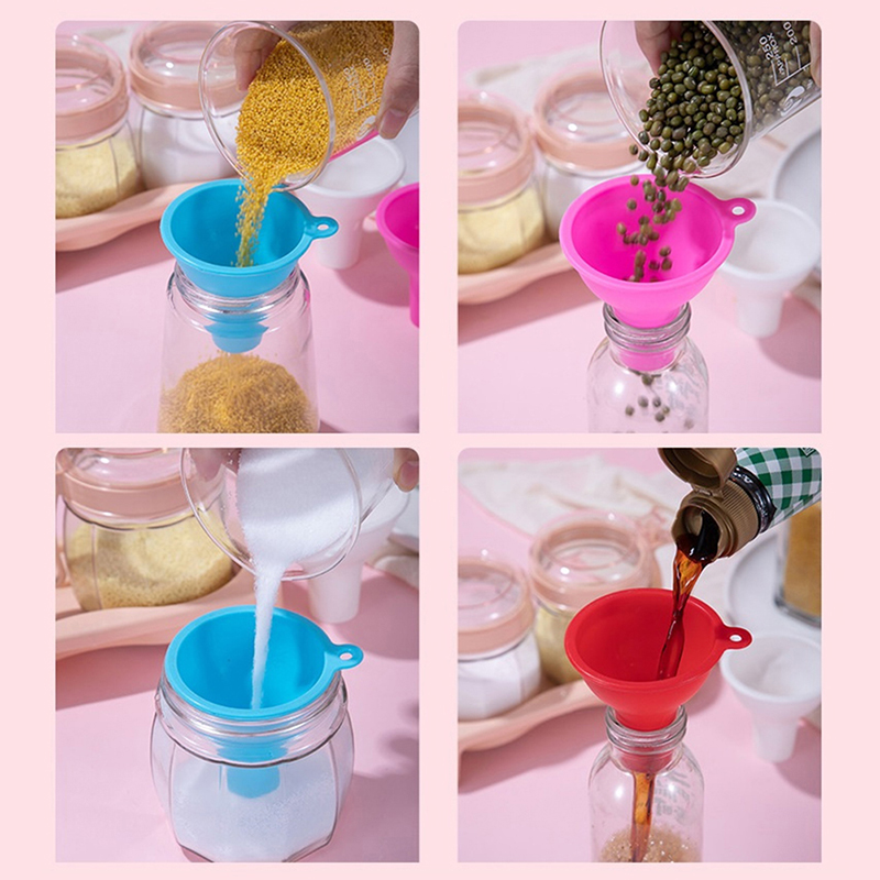 【8CM Silicone Wide-Mouth Funne - Kitchen Jobs ulasan dan harga