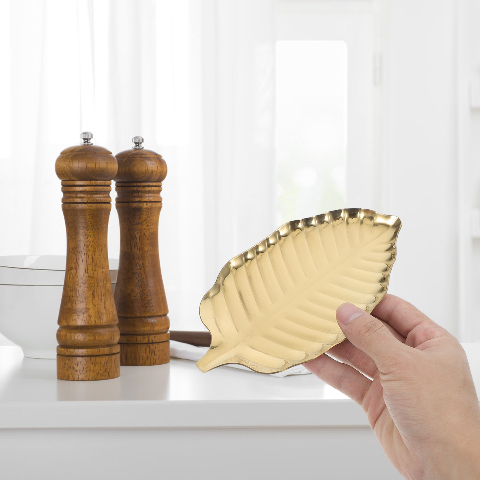 Stainless Steel Gold Leaf Spoo - Kitchen Baking Station ulasan dan harga