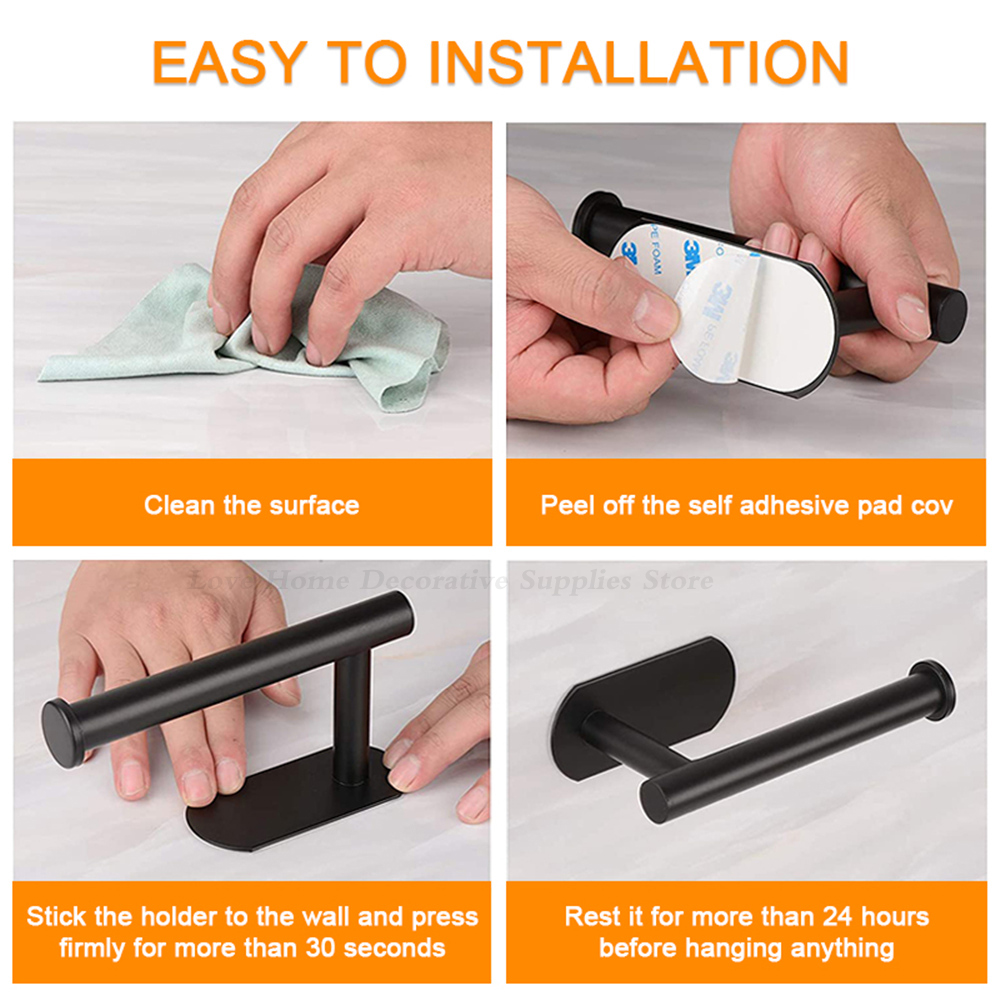 Self Adhesive Toilet Paper Hol - Kitchen Baking Paper Holder ulasan dan harga