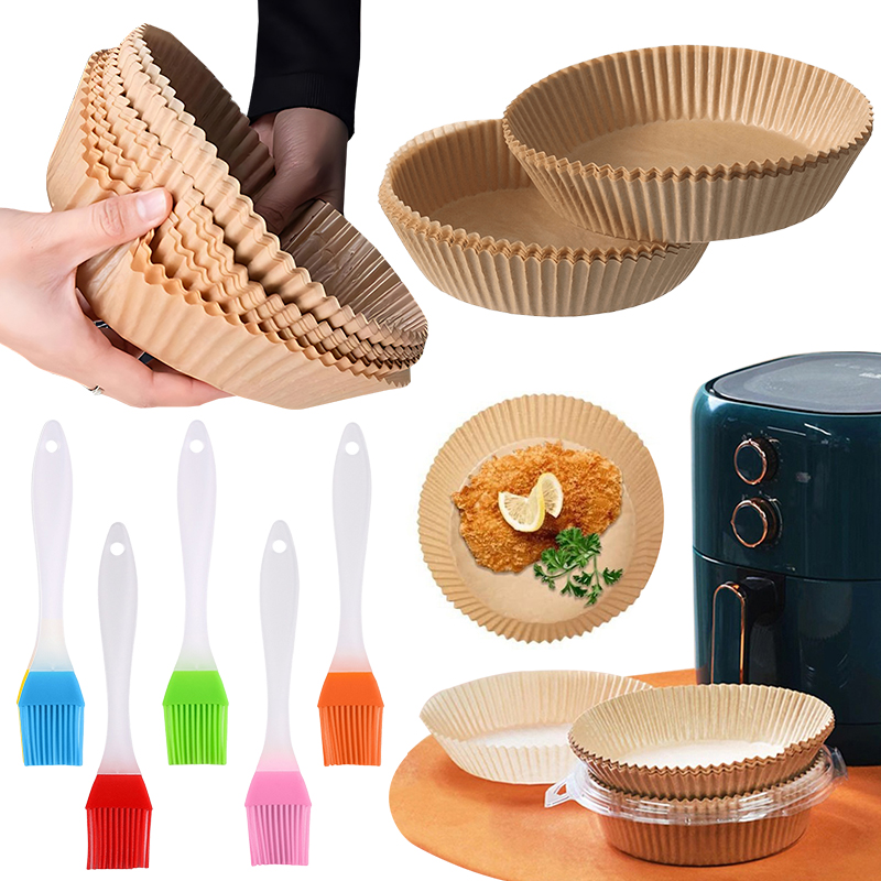 50/100PCS Air Fryer Paper Plat - Kitchen Baking Gadgets ulasan dan harga