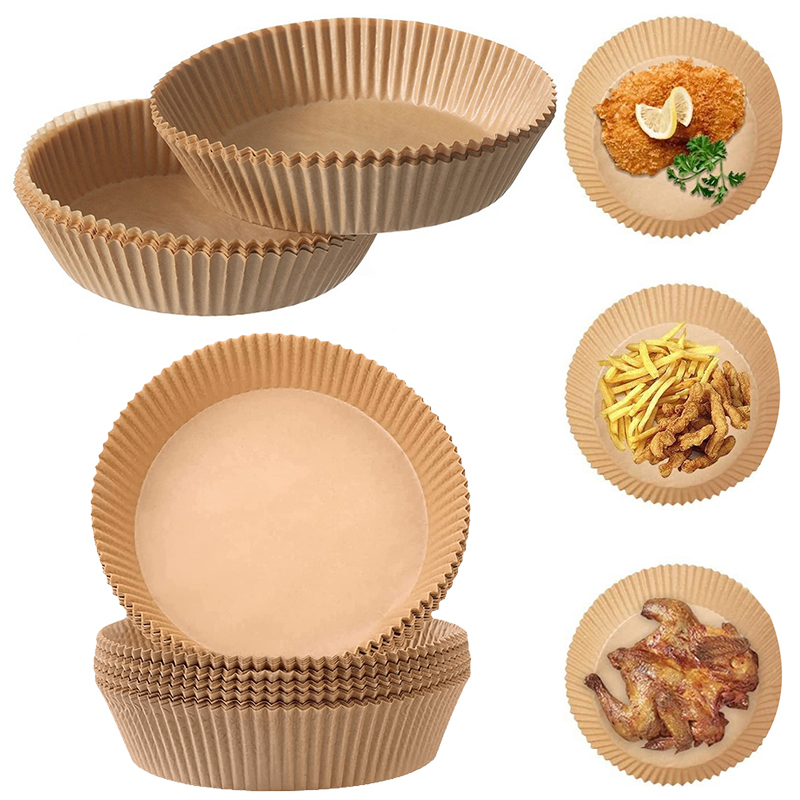 50/100PCS Air Fryer Paper Plat - Kitchen Baking Gadgets ulasan dan harga