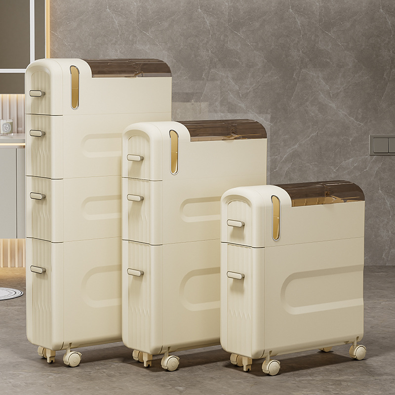 4-Tier Slim Rolling Cabinet Ba - Kitchen Baking Paper Holder ulasan dan harga