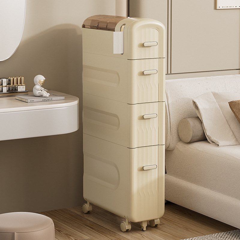 4-Tier Slim Rolling Cabinet Ba - Kitchen Baking Paper Holder ulasan dan harga