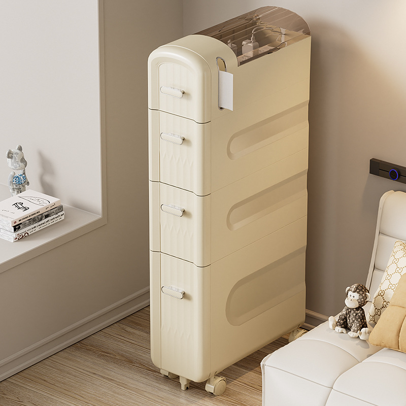 4-Tier Slim Rolling Cabinet Ba - Kitchen Baking Paper Holder ulasan dan harga