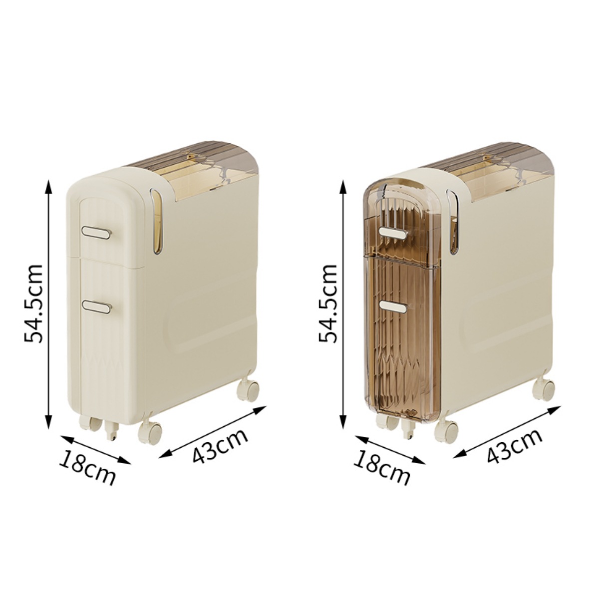 4-Tier Slim Rolling Cabinet Ba - Kitchen Baking Paper Holder ulasan dan harga