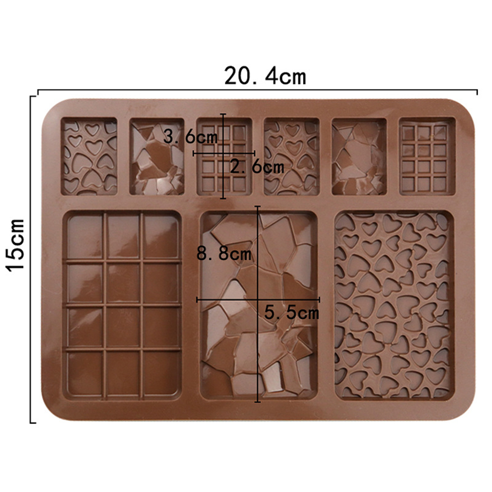 9-Cavity Chocolate Silicone Mo - Kitchen Baking Gadgets ulasan dan harga