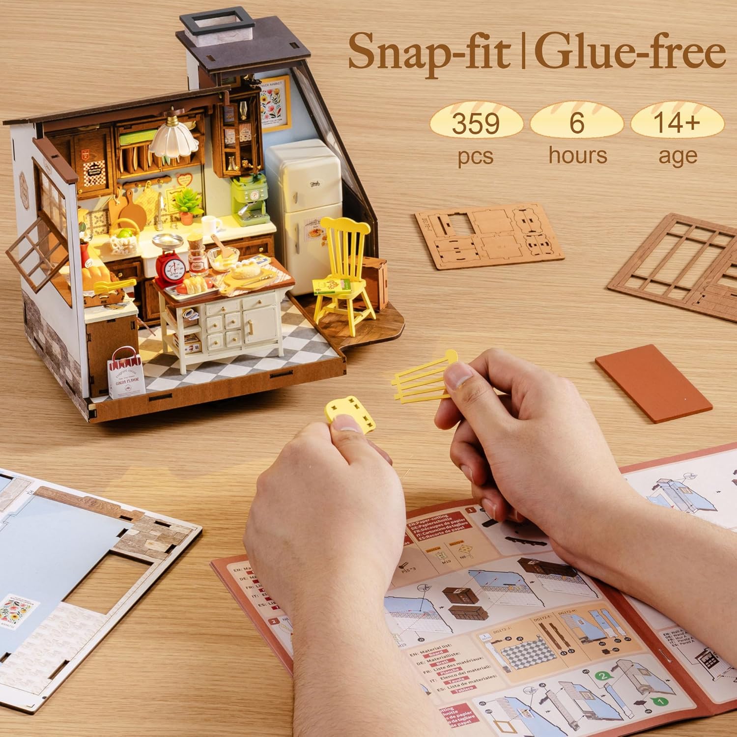 Robotime Baking Kitchen DIY Mi - Baking Kitchen Robotime ulasan dan harga