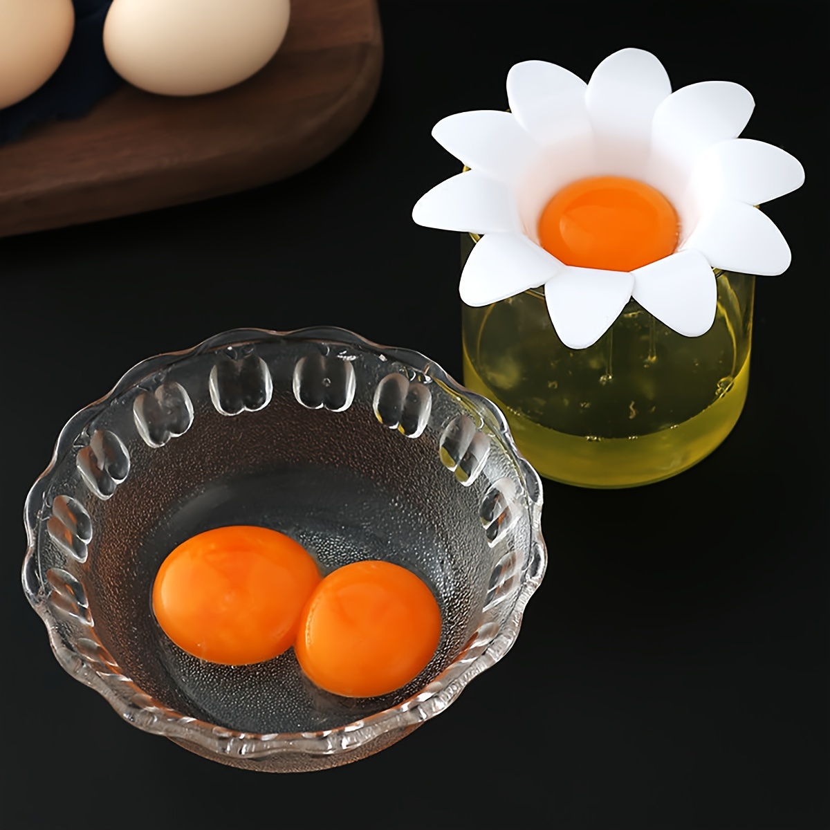1pc/ Cute Flower Design Egg Wh - Baking Kitchen Design ulasan dan harga