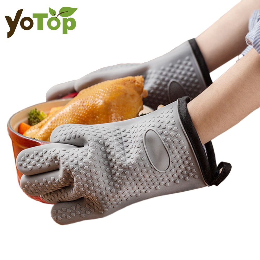 Heat Resistant Silicone Gloves - Kitchen Bakery ulasan dan harga